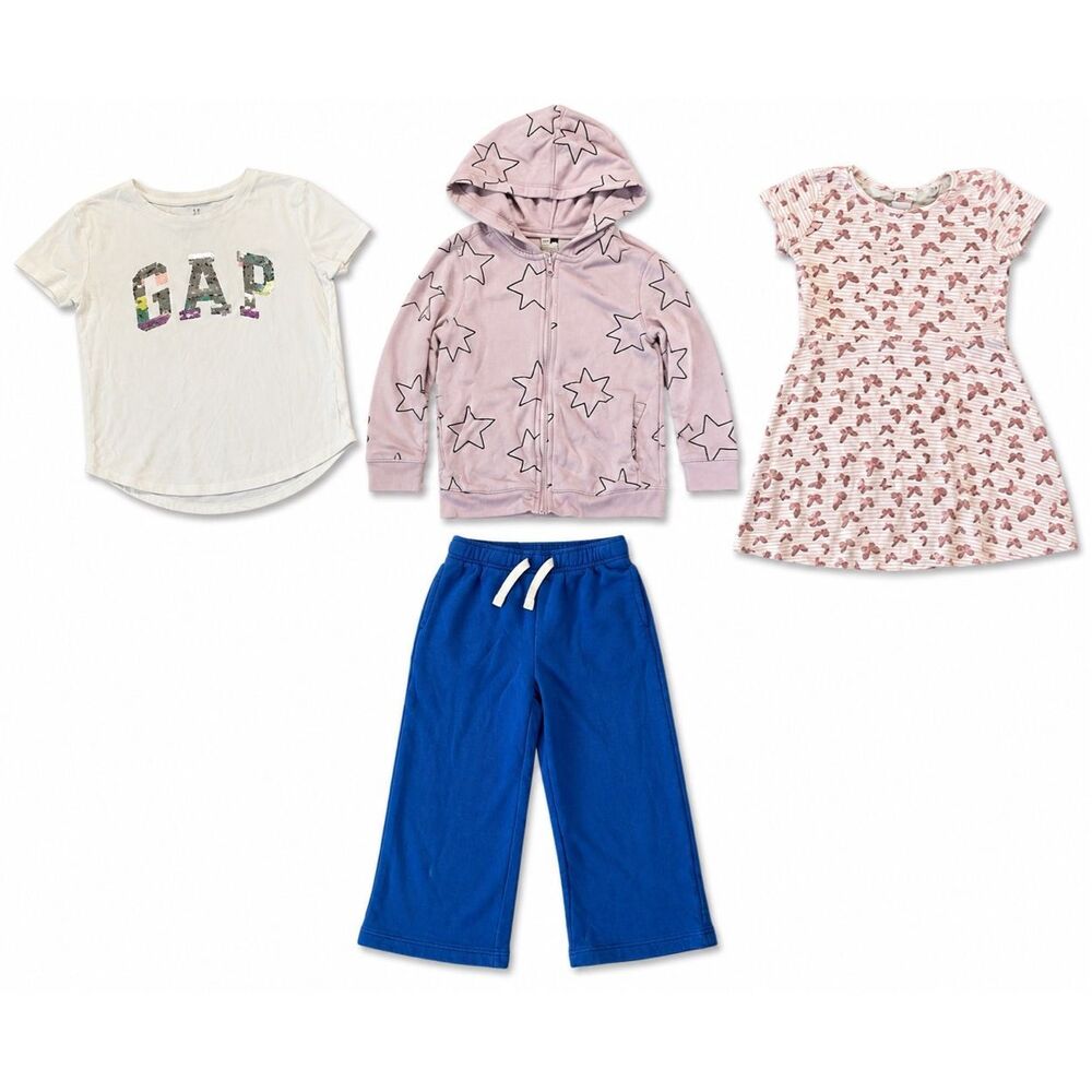 Girls size 8/M bundle Tea Collection Gap Old Navy pants shirt dress